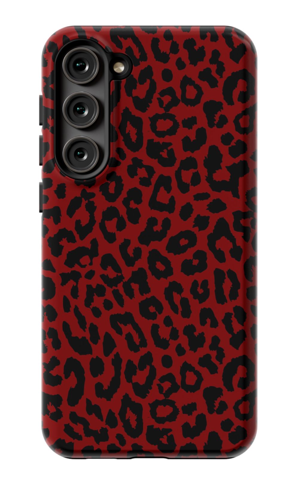 Red Leopard Print Phone Case